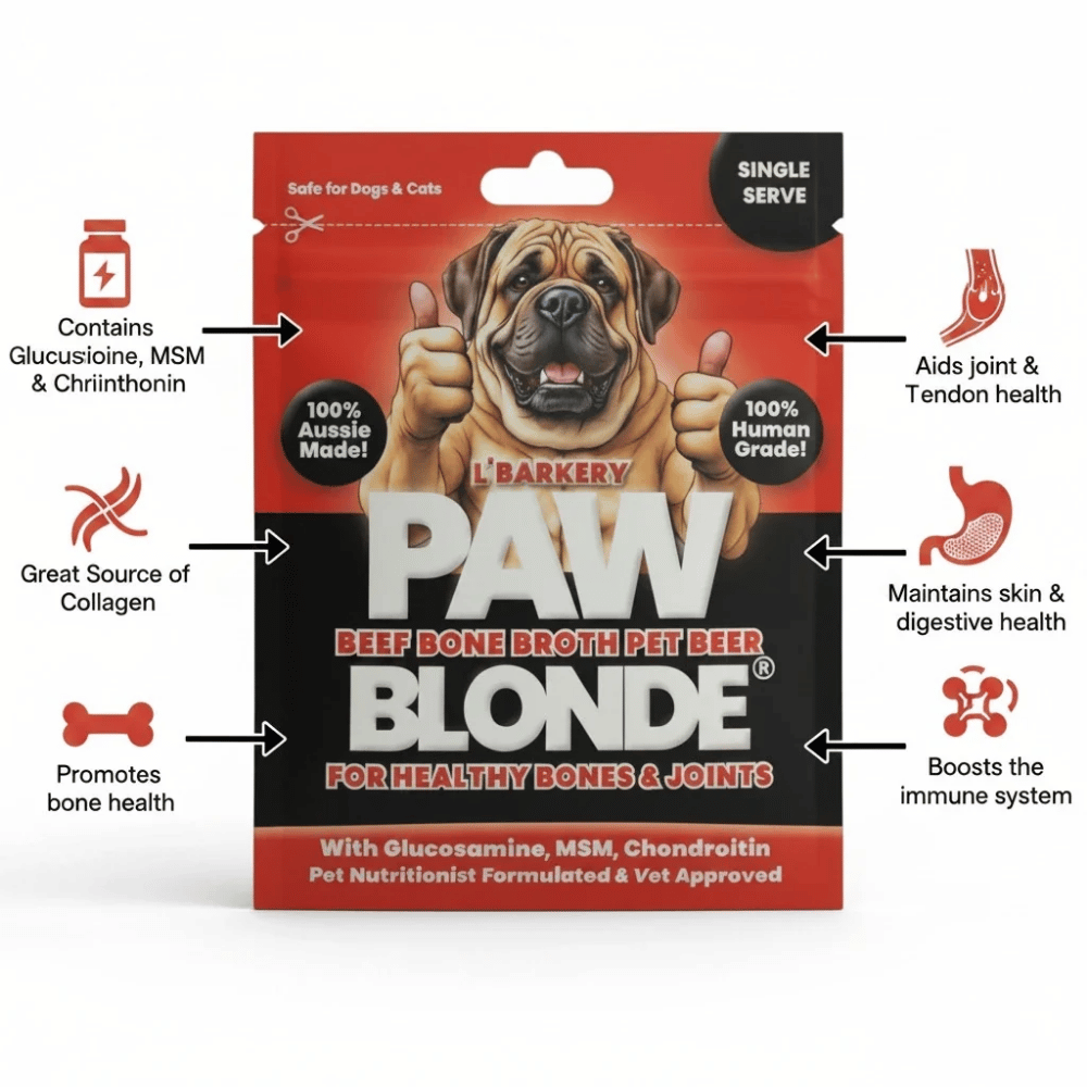 L'Barkery Paw Blonde Doggie Beer Sachet