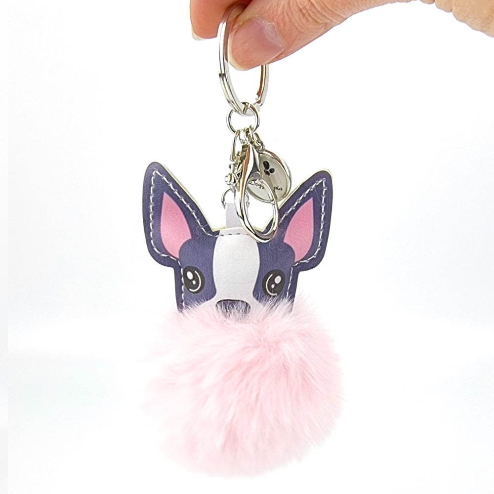 French Bulldog Pom Pom Key Ring