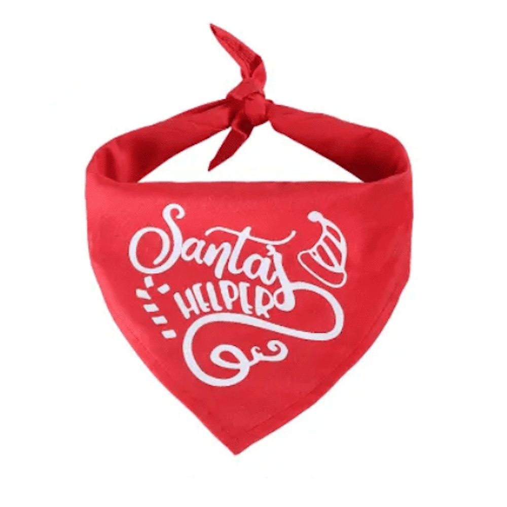 Santa's Helper Dog Bandana