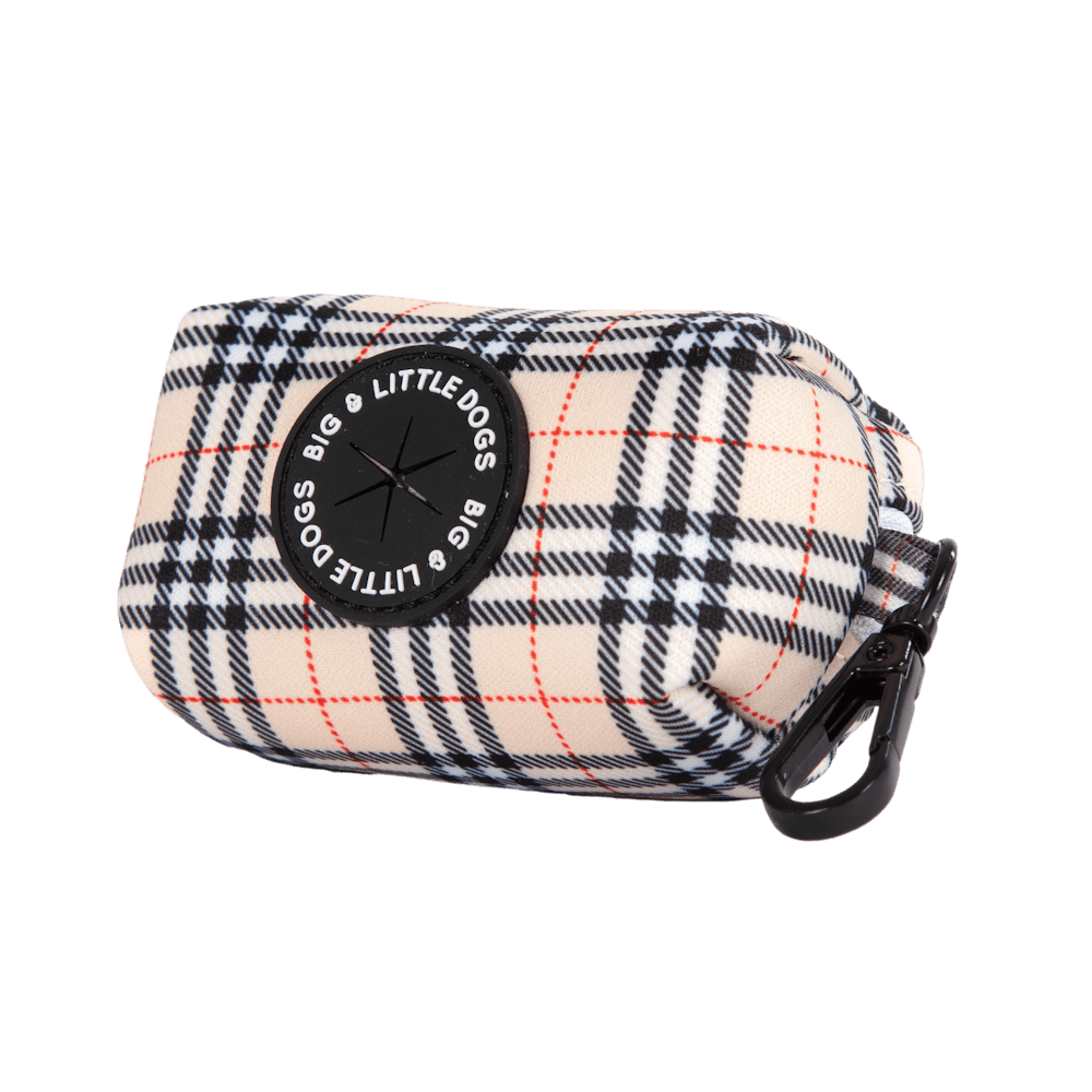 Big & Little Dogs Poop Bag Holder: Nova Plaid - Poop Bag Holders from Big & Little Dogs at DoggyTopia
