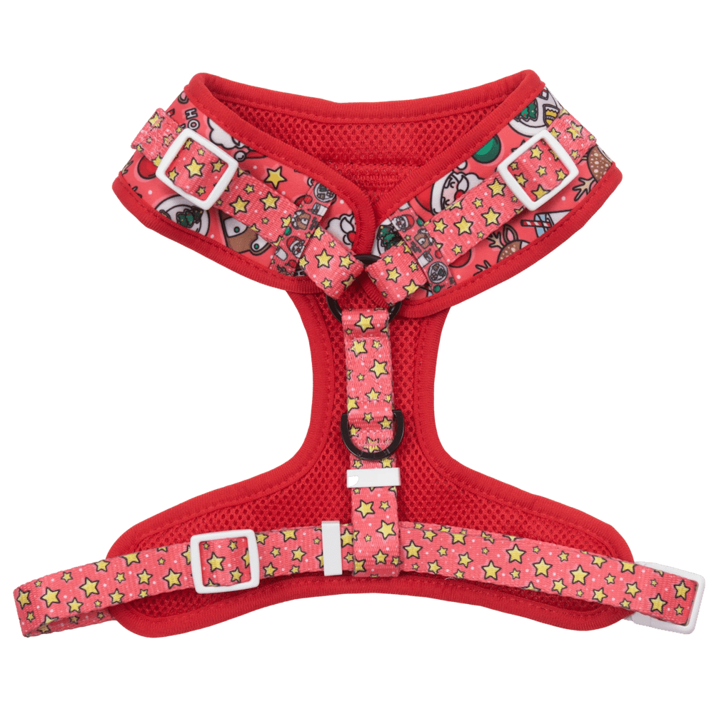 Big & Little Dogs Santa's Cookies Adjustable Harness - Adjustable Harnesses from Sale at DoggyTopia