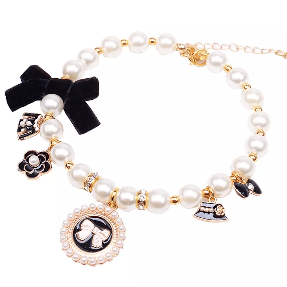 Coco Pearl Dog Necklace - Dog Necklaces from . at DoggyTopia