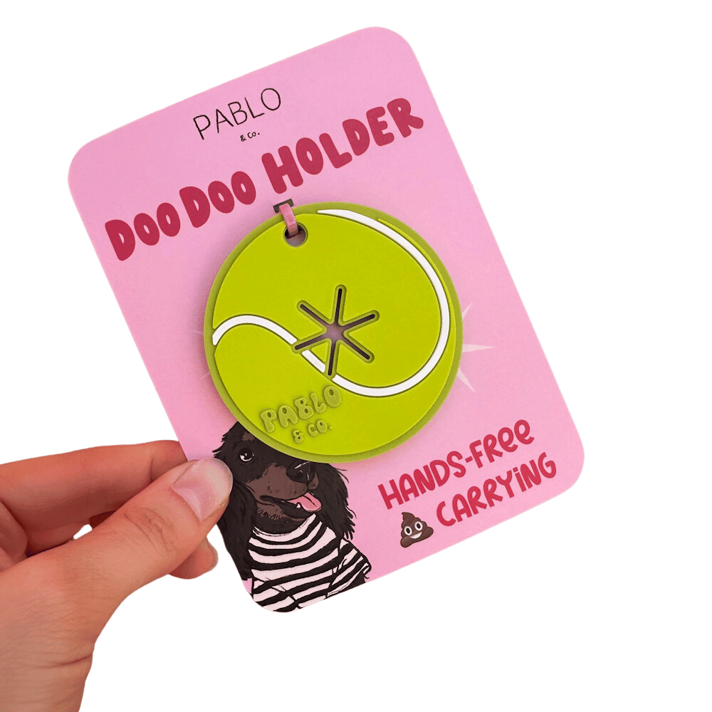 Pablo & Co Doo Doo Holder : Tennis Ball - Poop Bag Holders from Sale at DoggyTopia