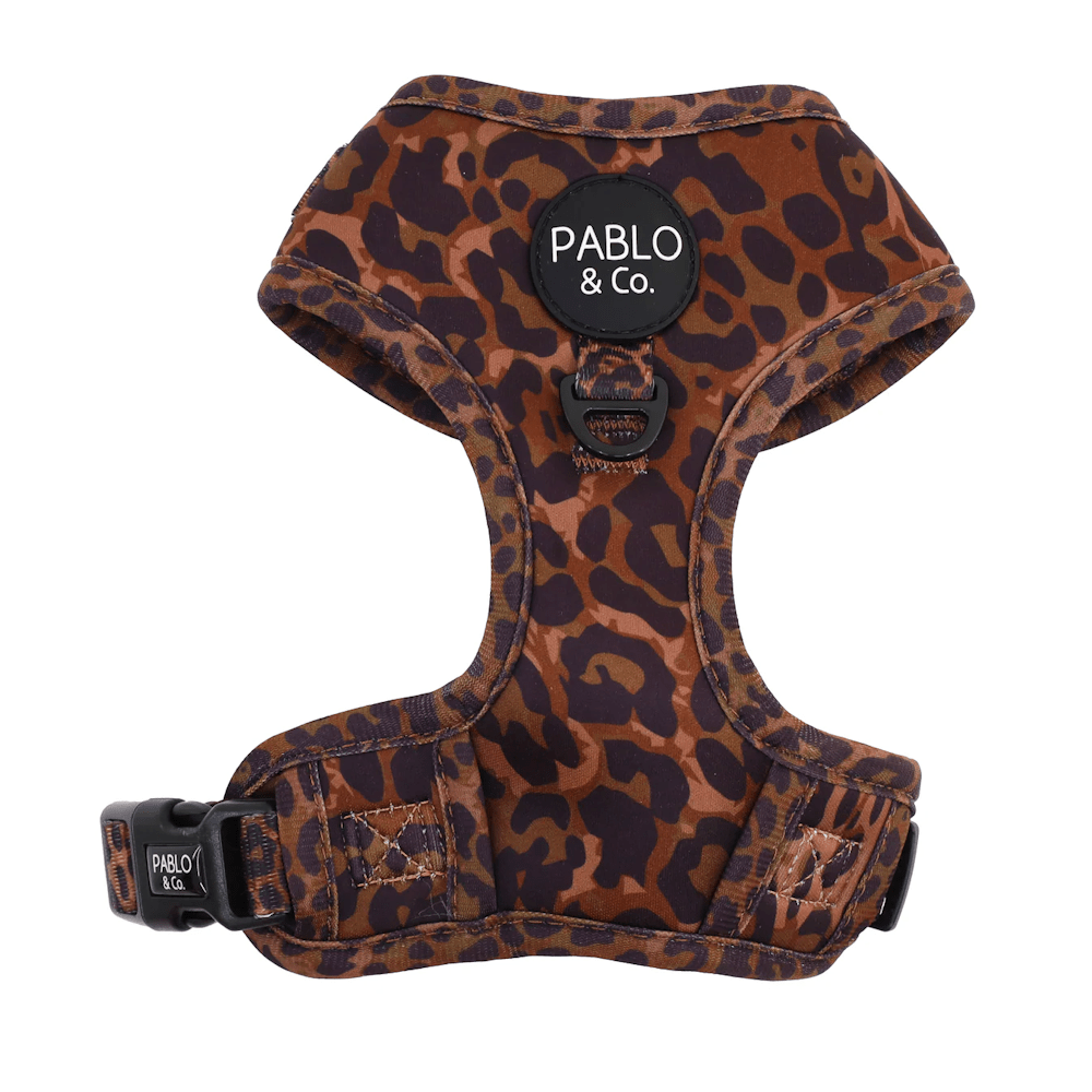 Pablo & Co Leopard Adjustable Harness - Adjustable Harnesses from Pablo & Co at DoggyTopia