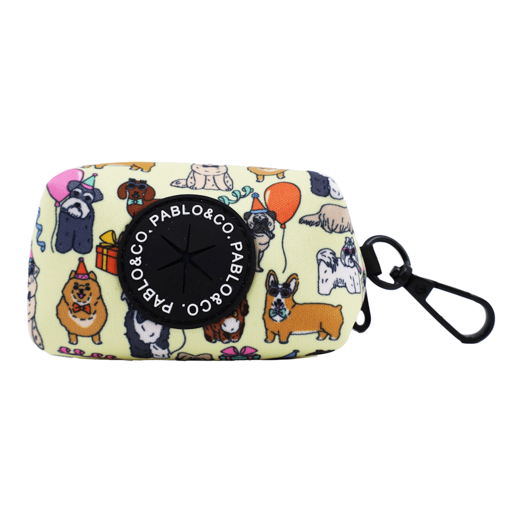 Pablo & Co Party Dawgs Poop Bag Holder - Poop Bag Holders from Pablo & Co at DoggyTopia