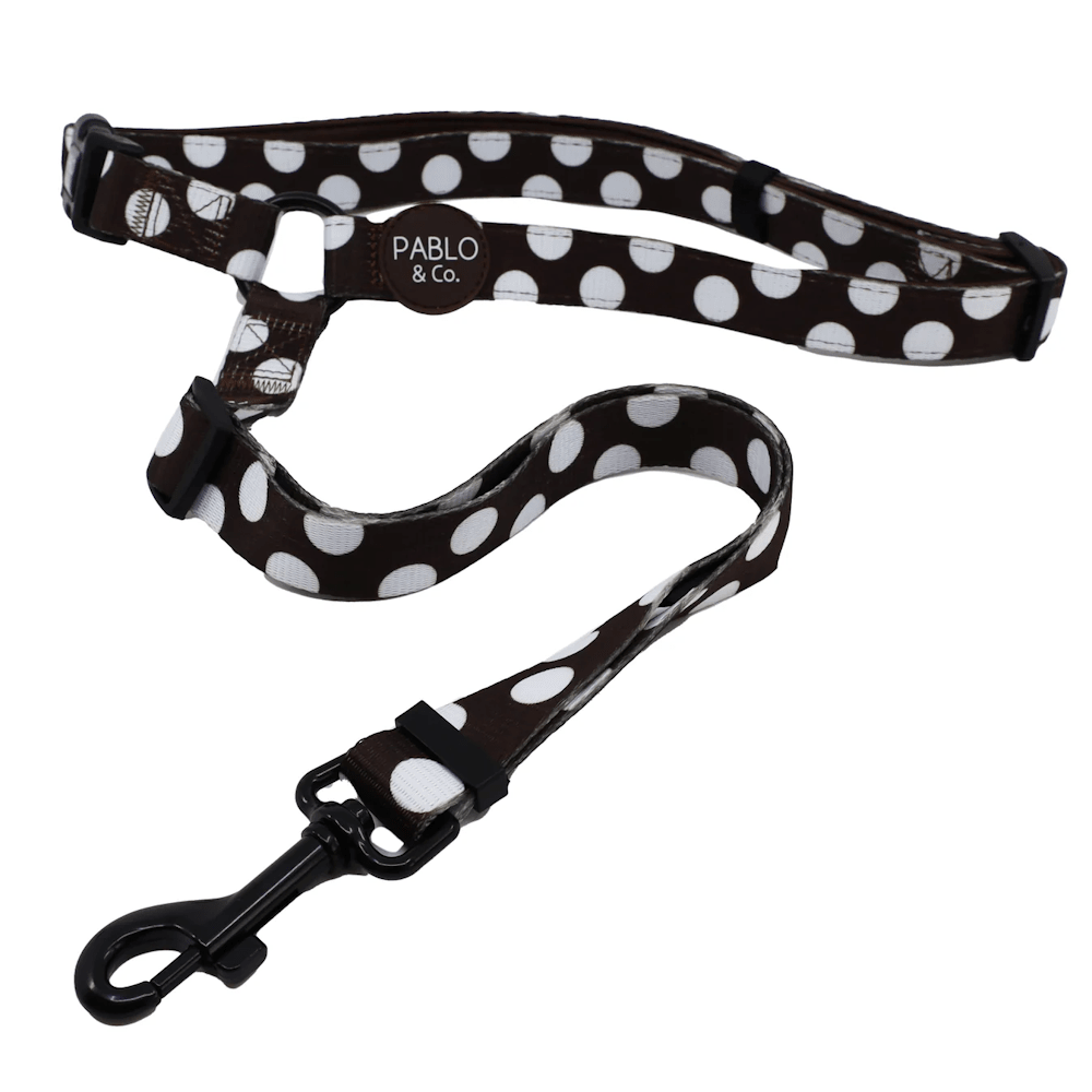 Pablo & Co Polka Dots Headrest Car Restraint - Car Restraints from Pablo & Co at DoggyTopia