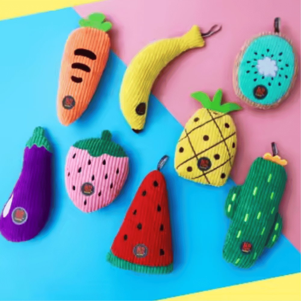 Pineapple Plush Dog Toy - Plush Toys from . at DoggyTopia