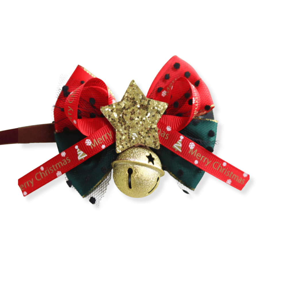 Star Bow Knot Christmas Collar - Christmas Collar & Bow Ties from Sale at DoggyTopia