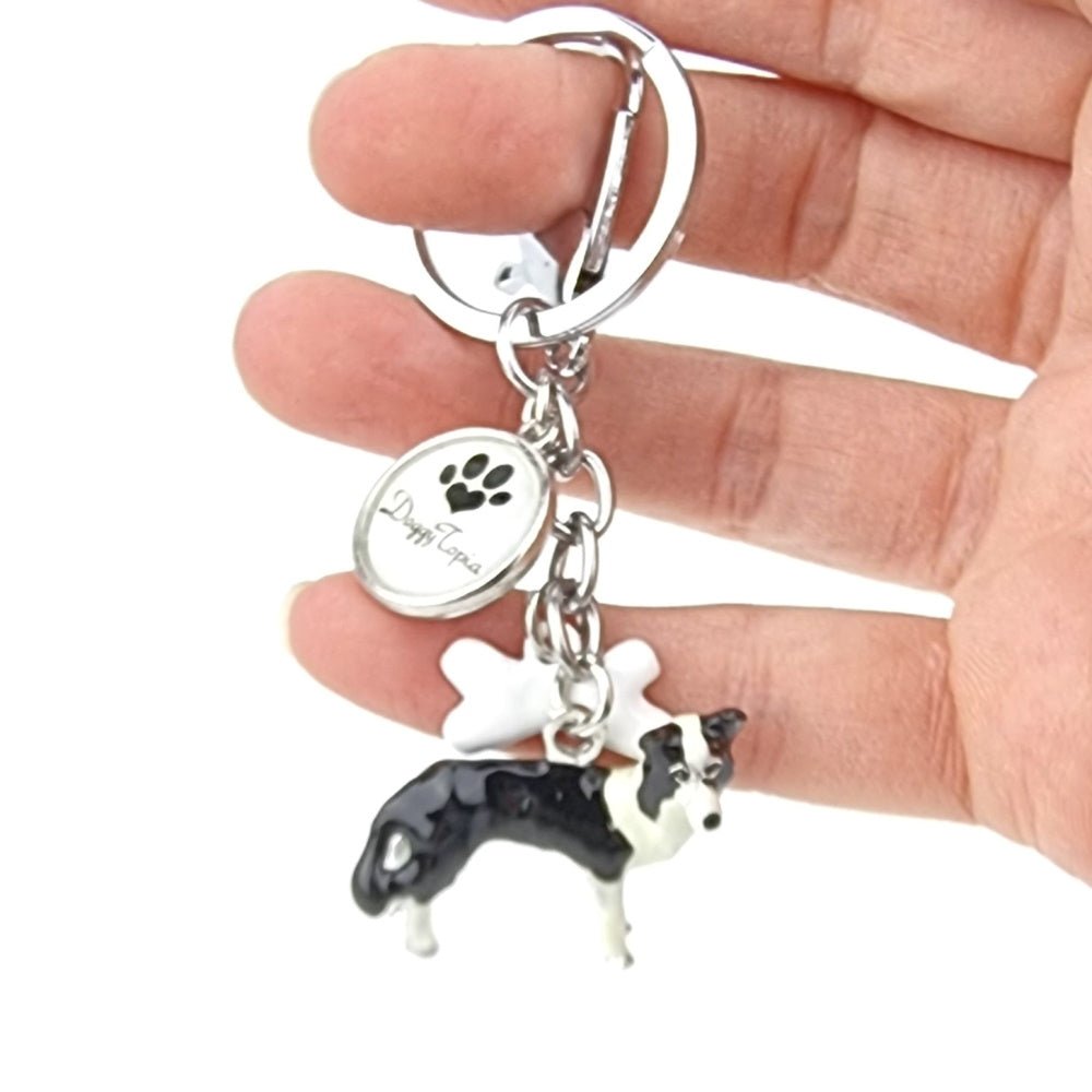 3D Border Collie Key Ring - Key Rings from Sale at DoggyTopia