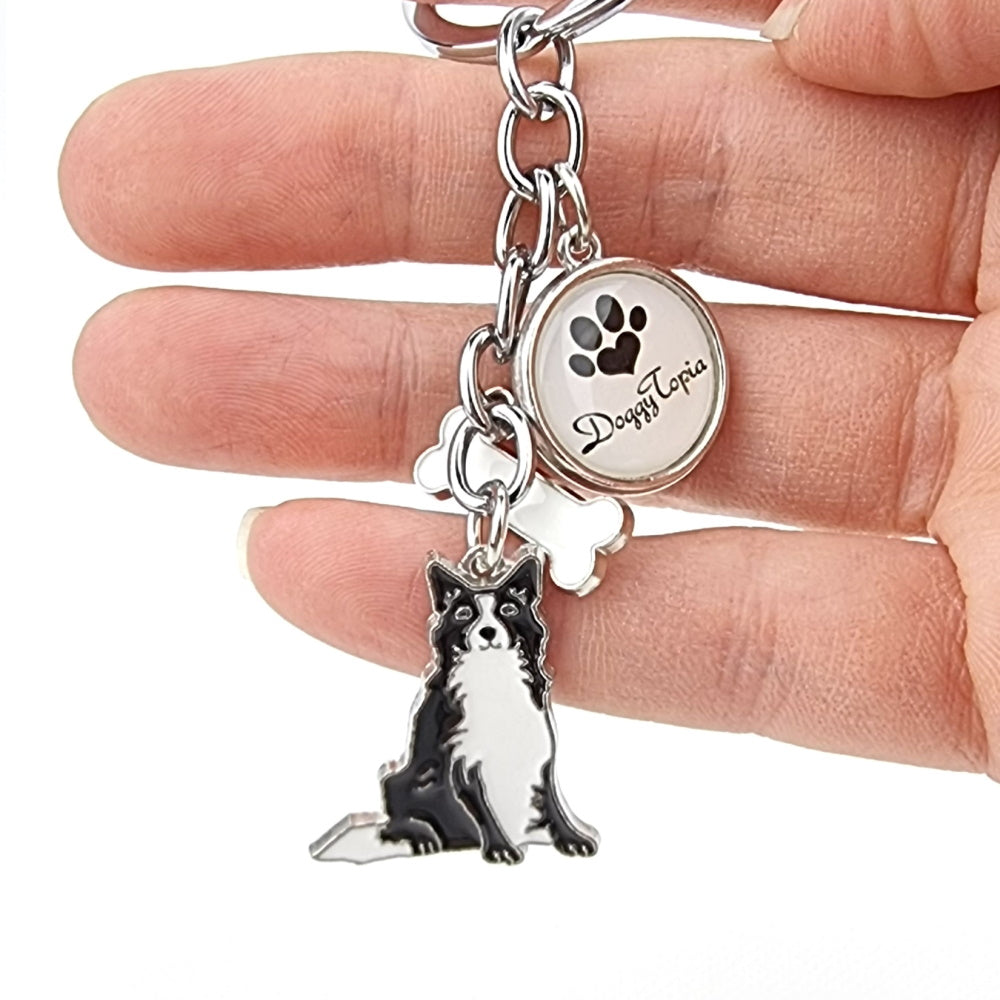 Key Ring Border Collie