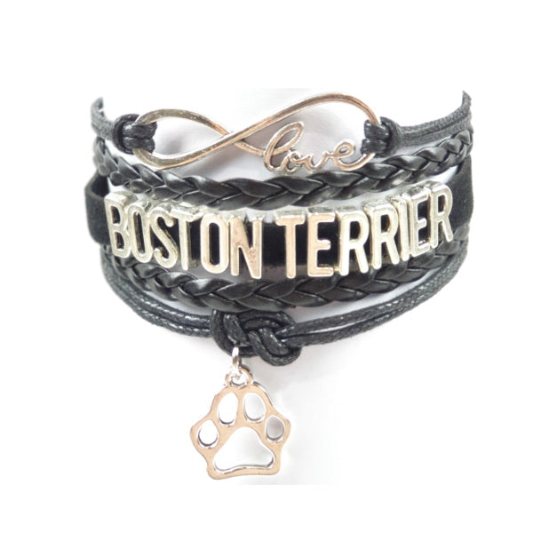 Infinity Love Boston Terrier Jewellery BraceletDoggyTopia