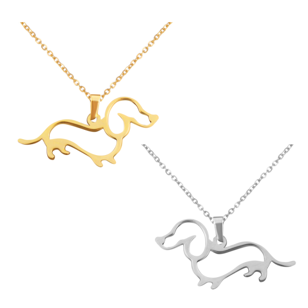 Dachshund Dog Silhouette NecklaceDoggyTopia