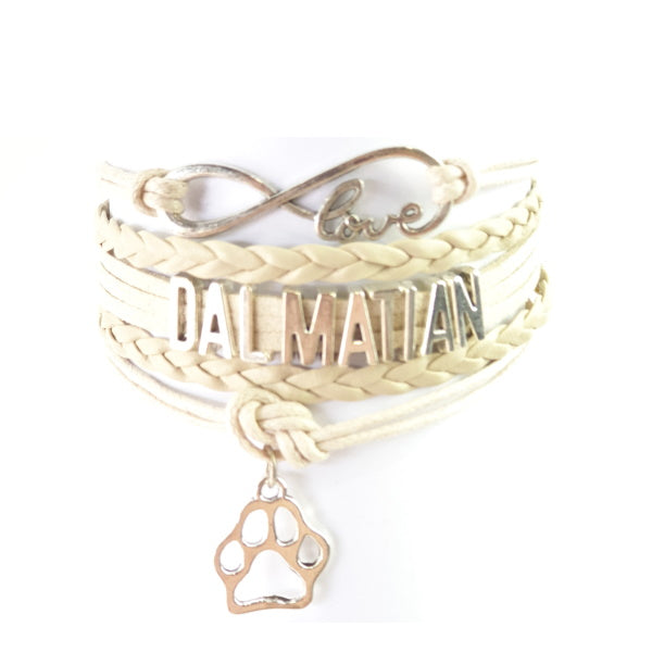 Infinity Love Dalmatian Jewellery BraceletDoggyTopia