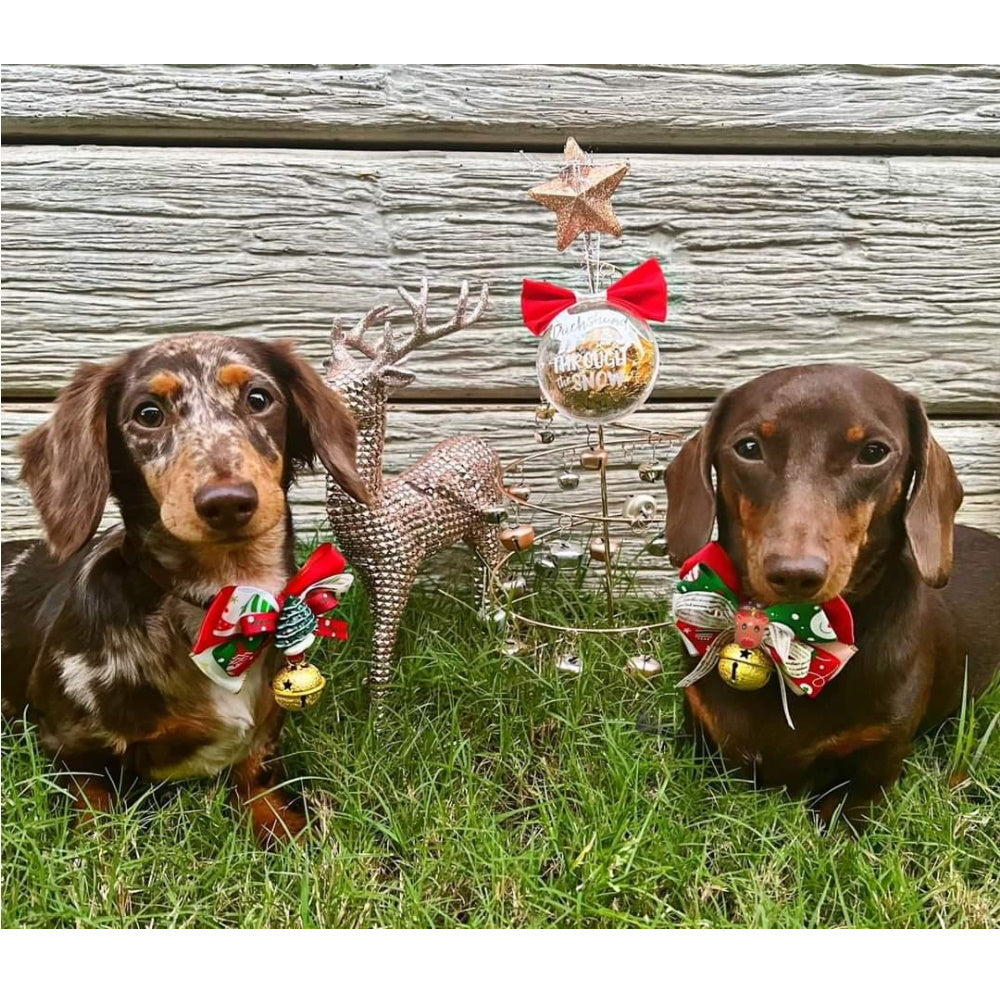 Christmas Tree Bow Knot Collar