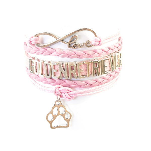 Infinity Love Golden Retriever Jewellery BraceletDoggyTopia