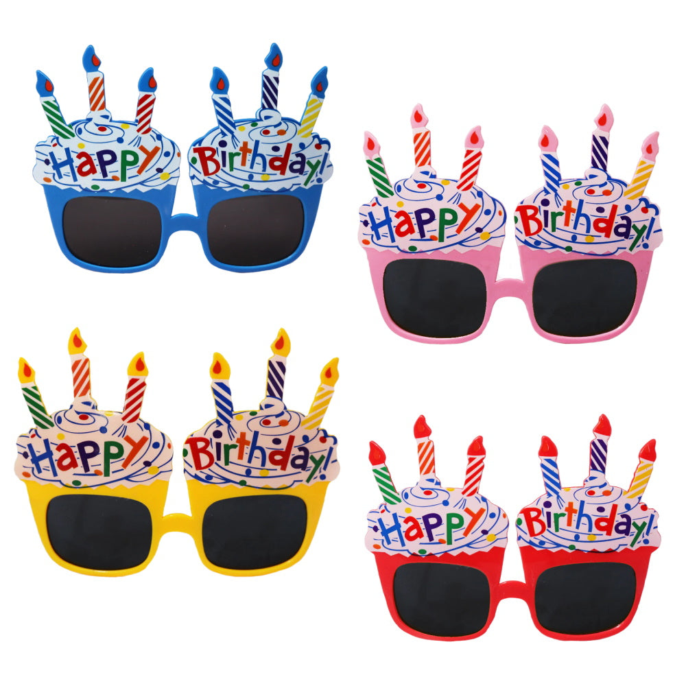 Happy Birthday Cupcake Dog Glasses