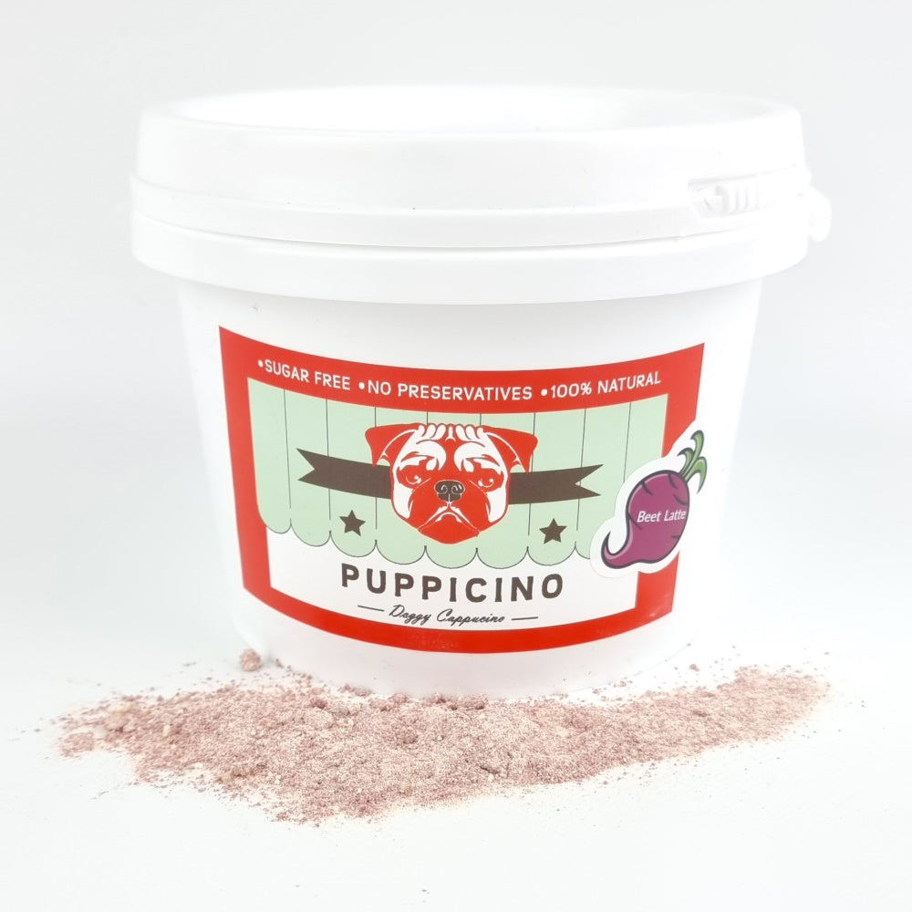 L'Barkery Puppicino Bulk Tub - Beet Latte (20 serves)