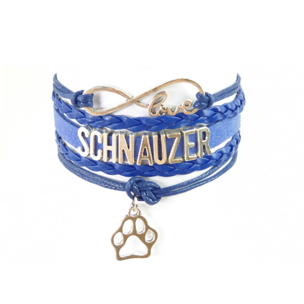 Infinity Love Schnauzer Jewellery BraceletDoggyTopia