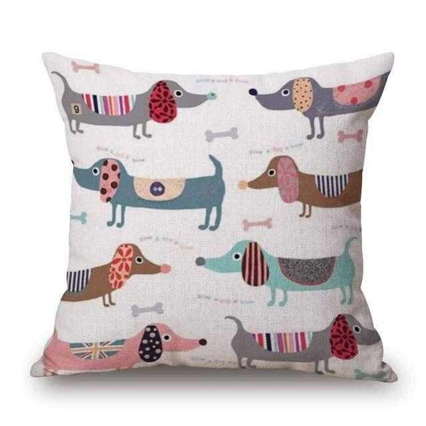 Abstract Dachshund CushionDoggyTopia