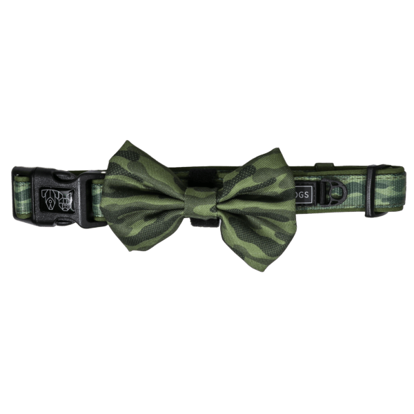 Big & Little Dogs Camouflaged Collar & Bow Tie - Collar & Bow Ties from Big & Little Dogs at DoggyTopia