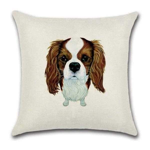 Blenheim King Charles Cavalier Throw Cushion - Cushions from Sale at DoggyTopia