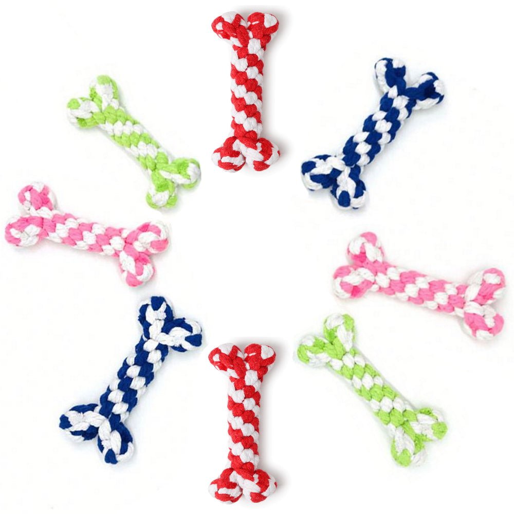 Bone Rope Dog Toy - Rope Toys from . at DoggyTopia