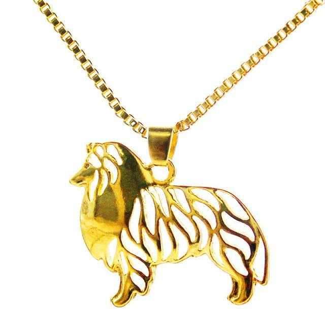 Dog Pendant Necklace - Border Collie - Necklaces from . at DoggyTopia
