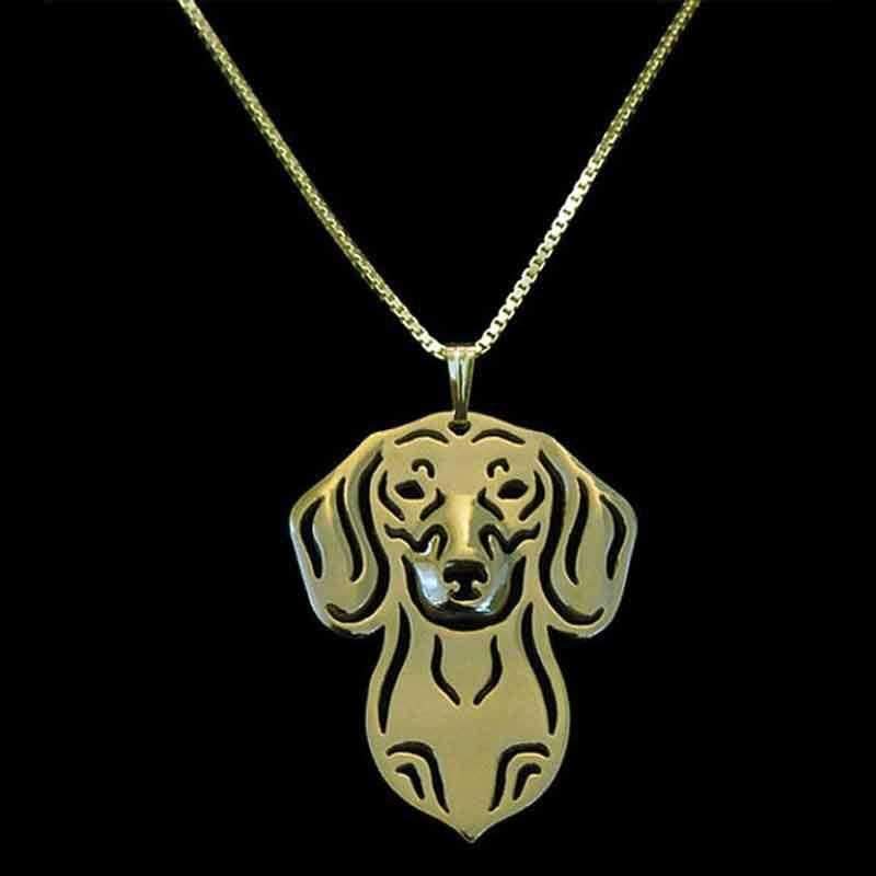 Dog Pendant Necklace - Dachshund - Necklaces from . at DoggyTopia