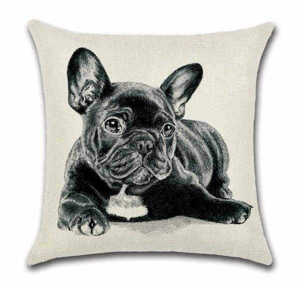 French Bulldog Cushion Cotton/LinenDoggyTopia