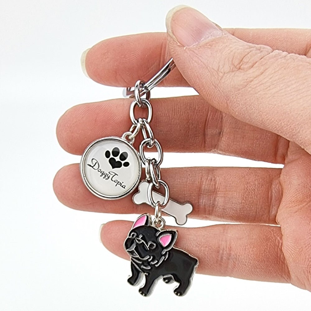 Key Ring French Bulldog - Key Rings from . at DoggyTopia