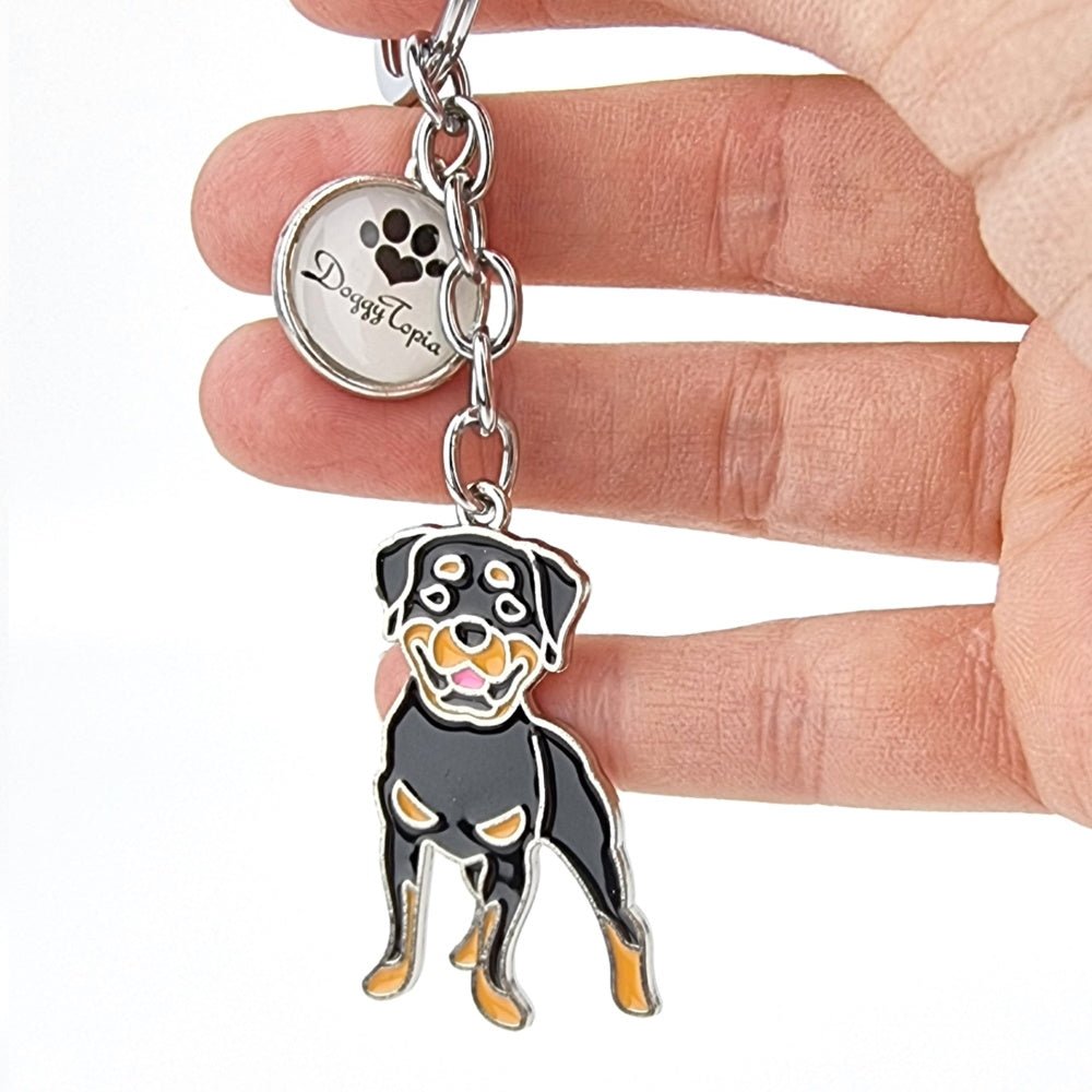 Key Ring Rottweiler - Key Rings from . at DoggyTopia