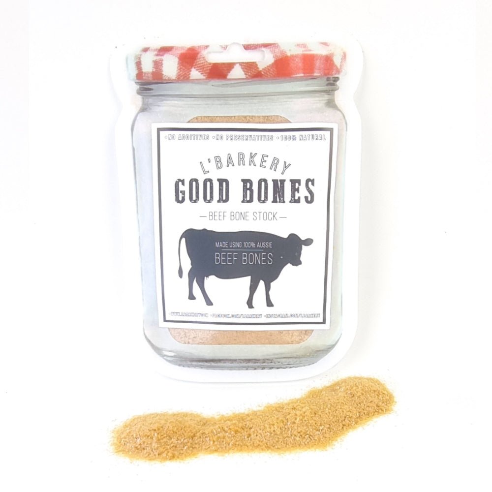 L'Barkery Good Bones Broth Beef Powdered - Meal Topper from L'Barkery at DoggyTopia