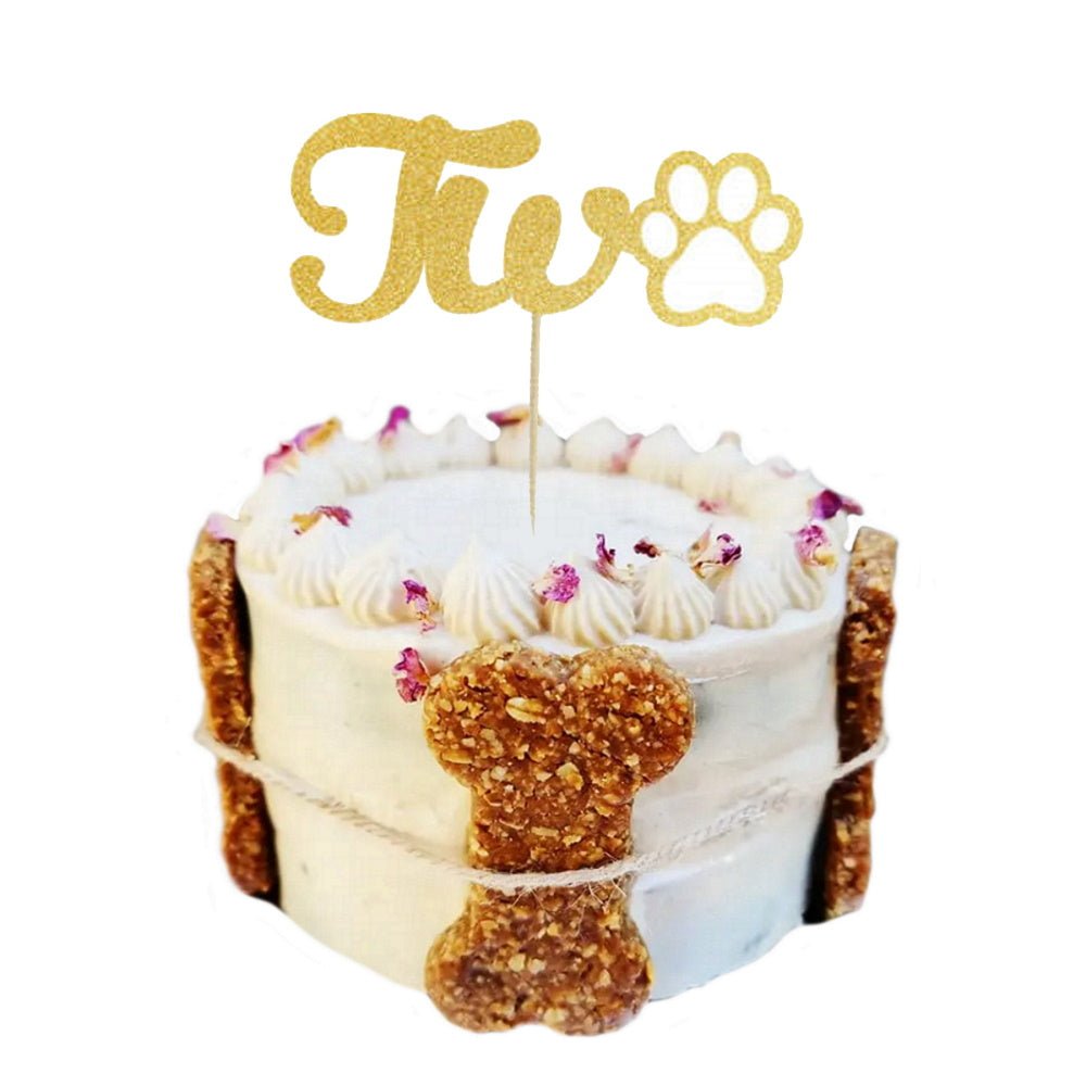 Number Two - Dog Cake Topper - Cake Toppers from . at DoggyTopia