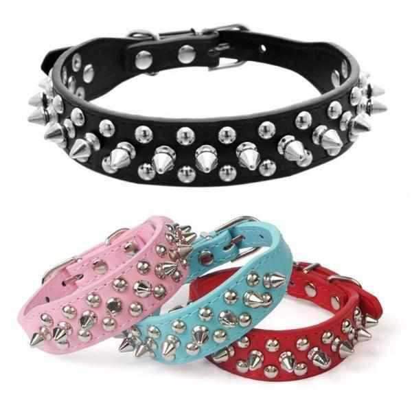 Spike Studded Dog Collar - Collars - Spiked from . at DoggyTopia